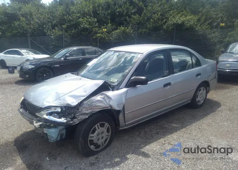 2001 Honda Civic Lx z USA, uszkodzony, nr VIN 2HGES16541H611298